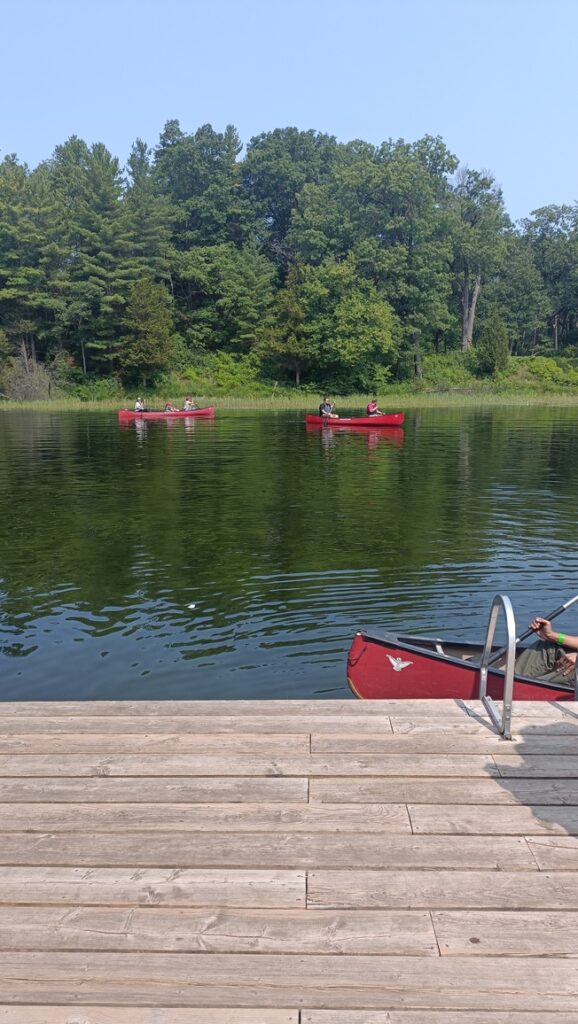 Canoeing in pinery provincial park